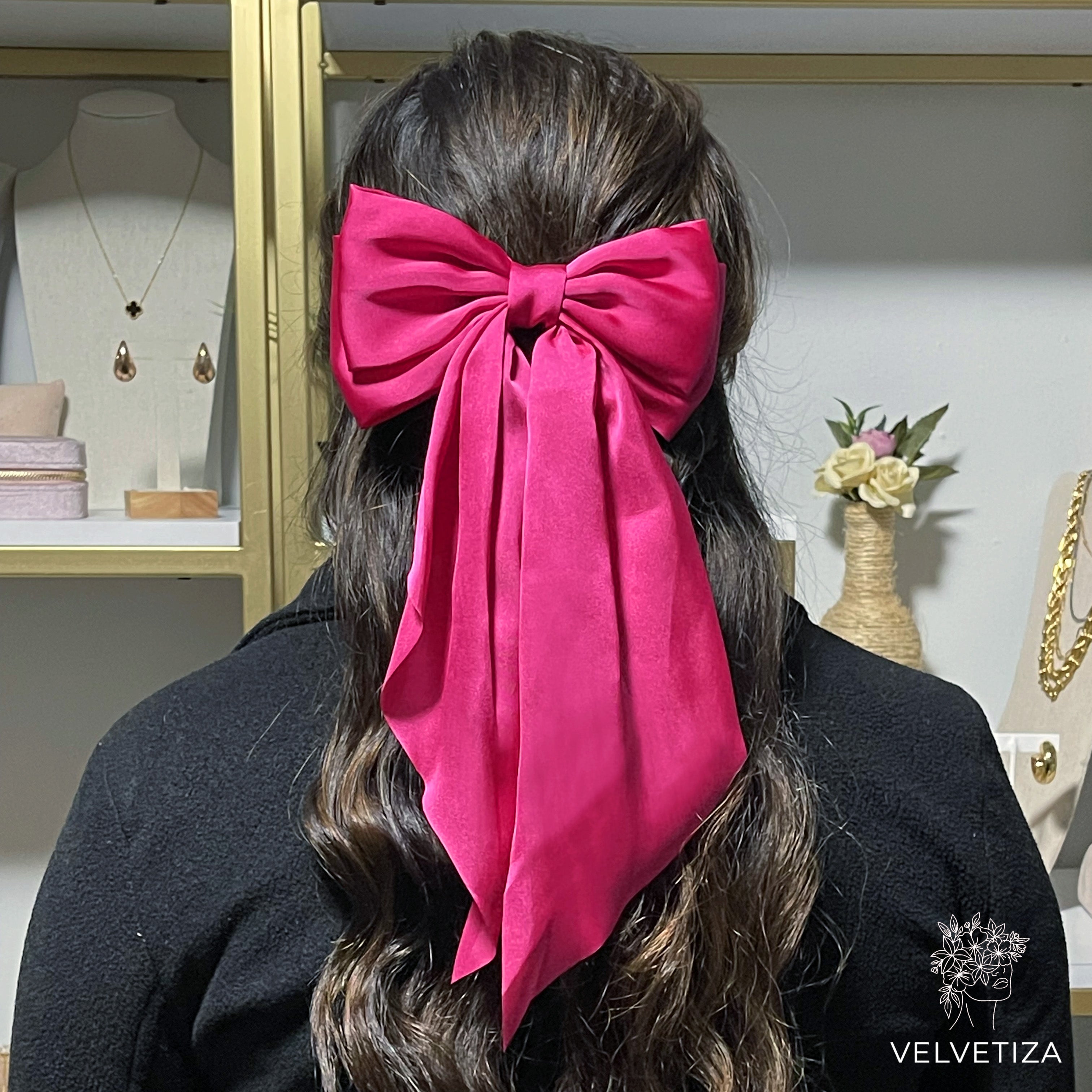 Moño Fucsia – Velvetiza