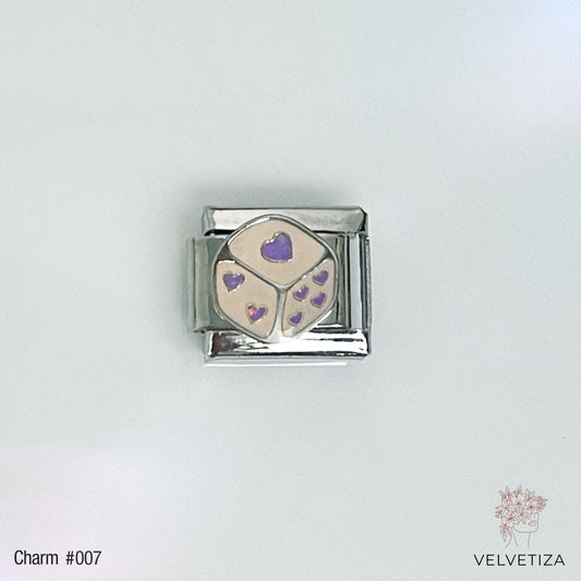 Charm 007 Dado Morado