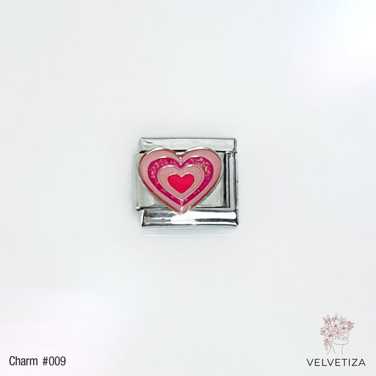 Charm 009 Corazón Rosa