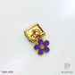 Charm 050 Flor Morada Colgante