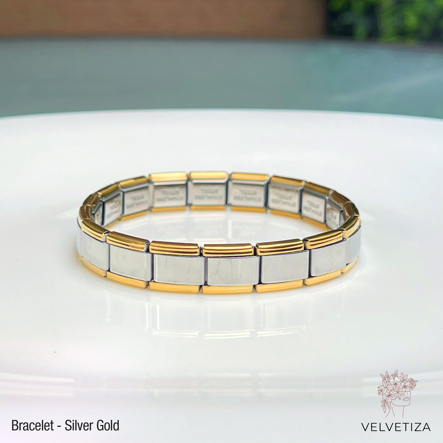 Italian Bracelet Silver Gold