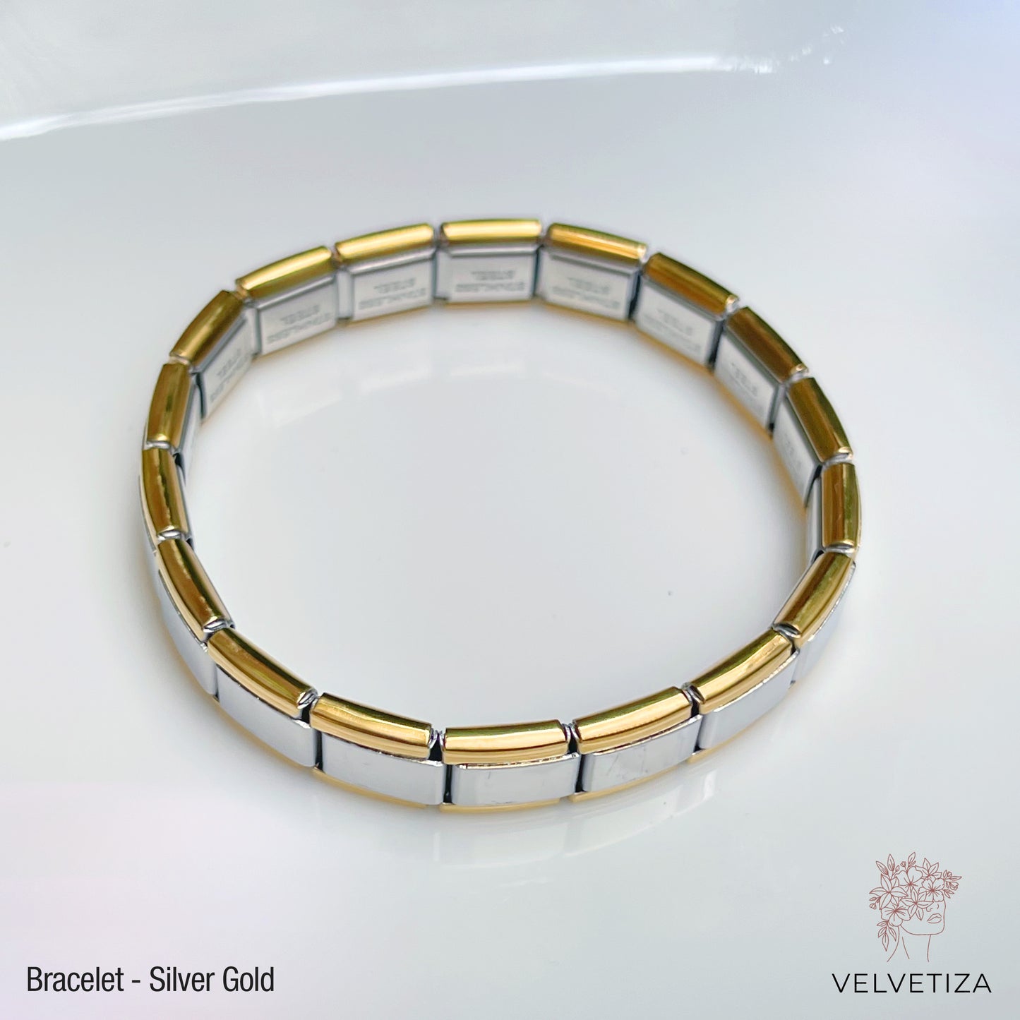 Italian Bracelet Silver Gold